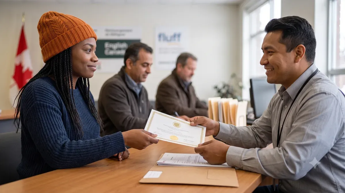 Tu remets ton attestation officielle dans ton dossier.